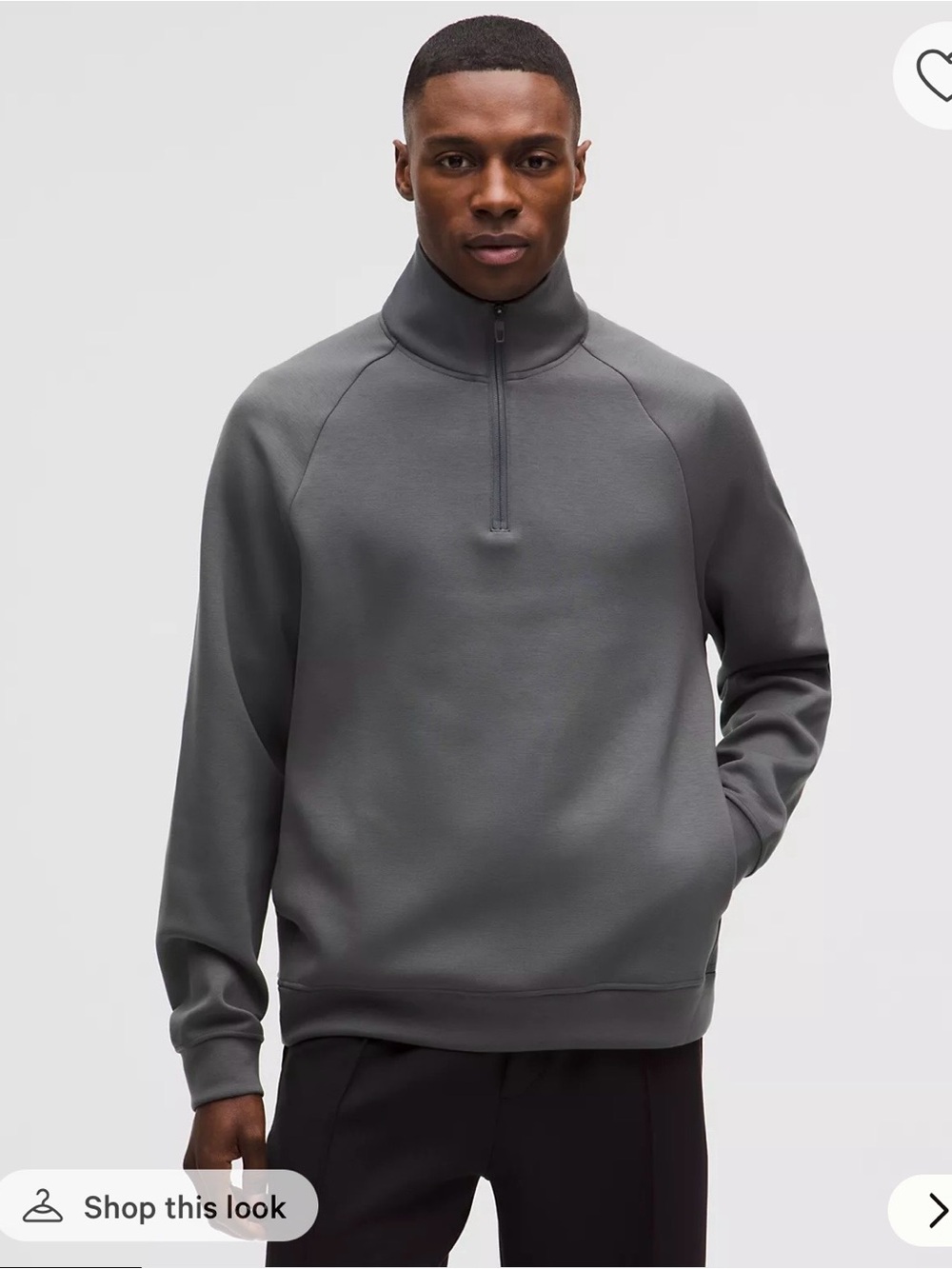 Lululemon Men’s Smooth Spacer Quarter Zip